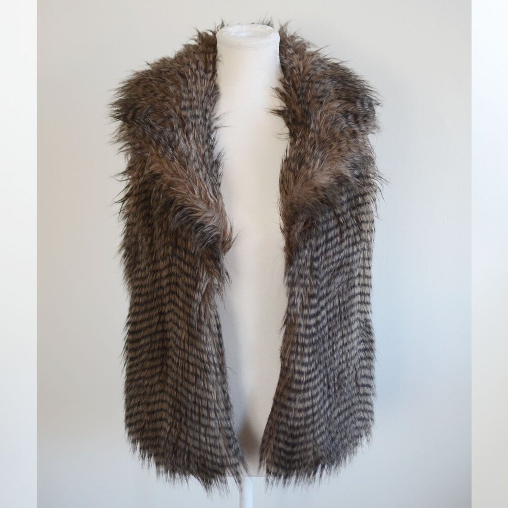 Brown Faux Fur Vest